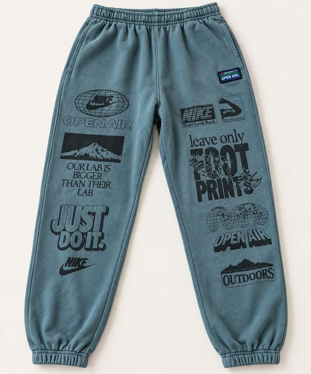 Nike Open Air Jogger Pants Size XXL Graphic Fleece (o1)